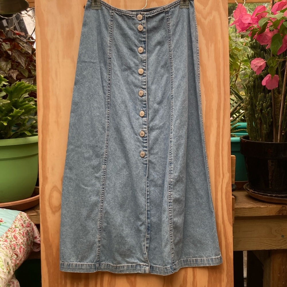 Jones Jeans Vintage Denim Button-Down Skirt, 6P